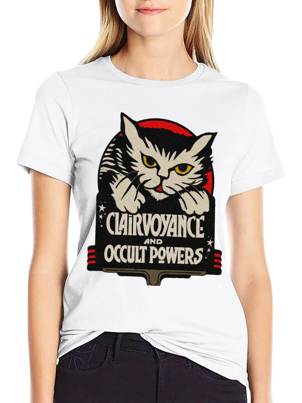Clairvoyance & Occult Powers Cat Graphic Tee
