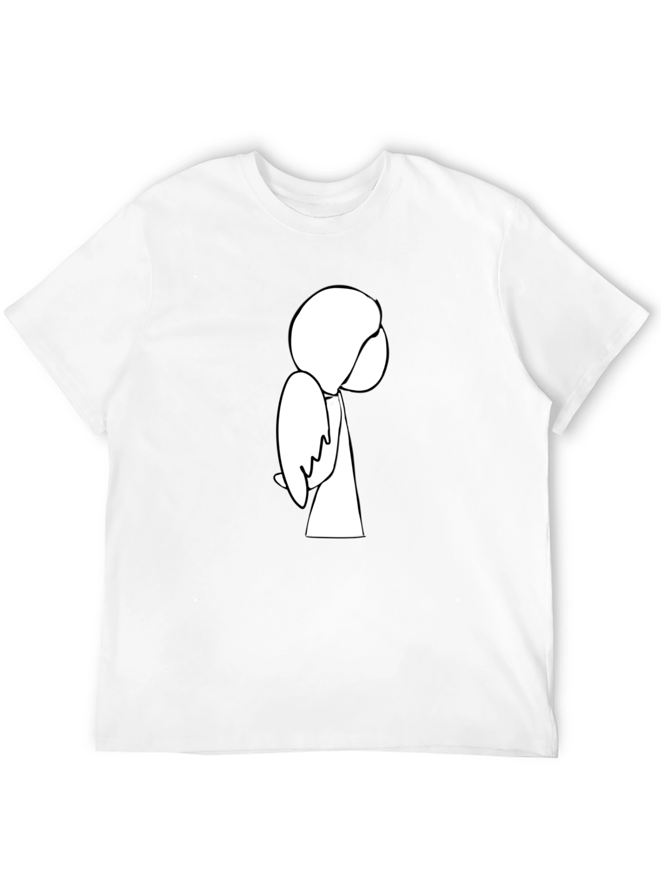 Minimalist Line Art Graphic T-Shirt