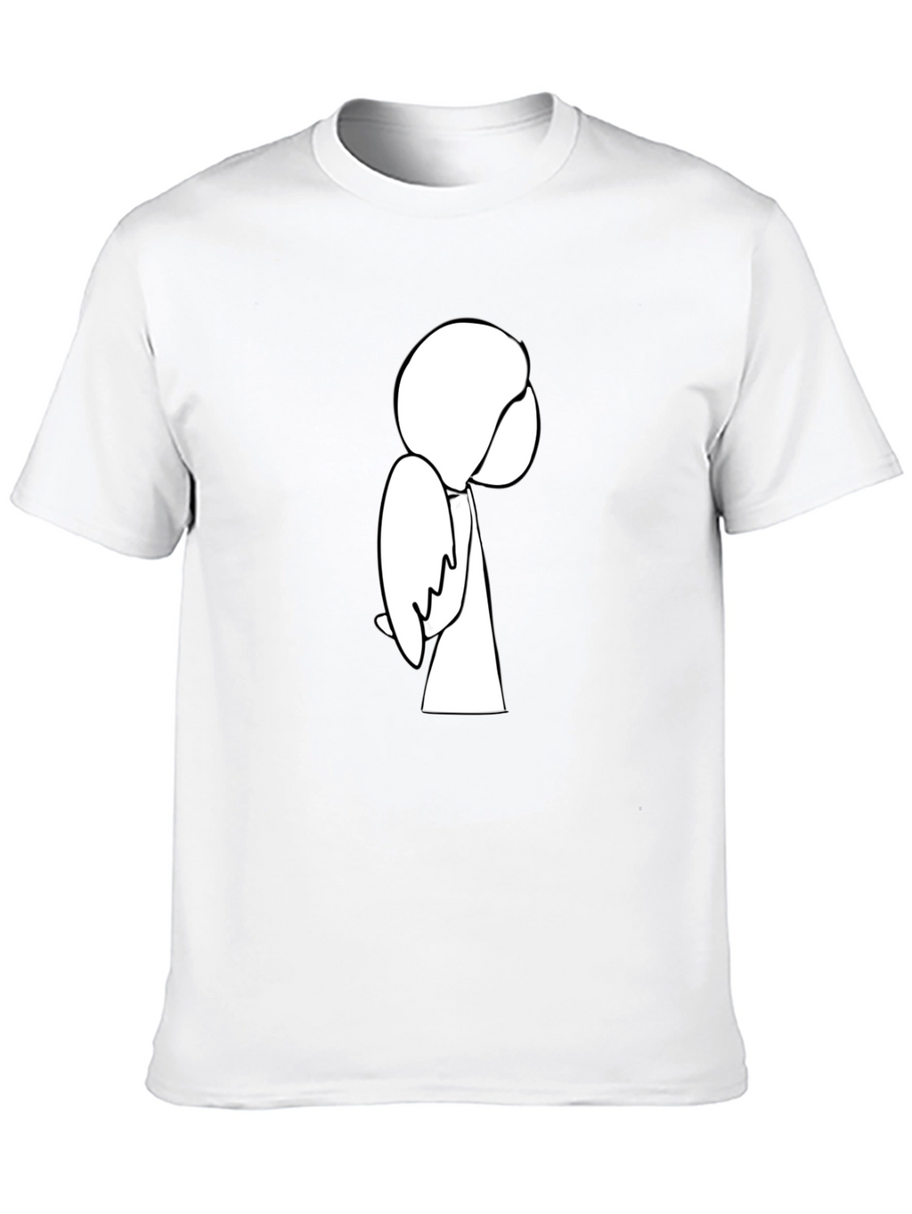 Minimalist Line Art Graphic T-Shirt