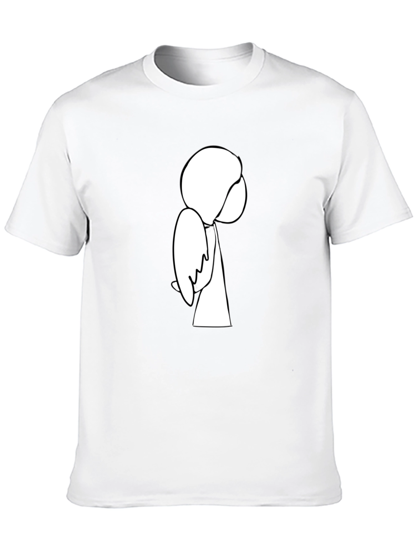 Minimalist Line Art Graphic T-Shirt