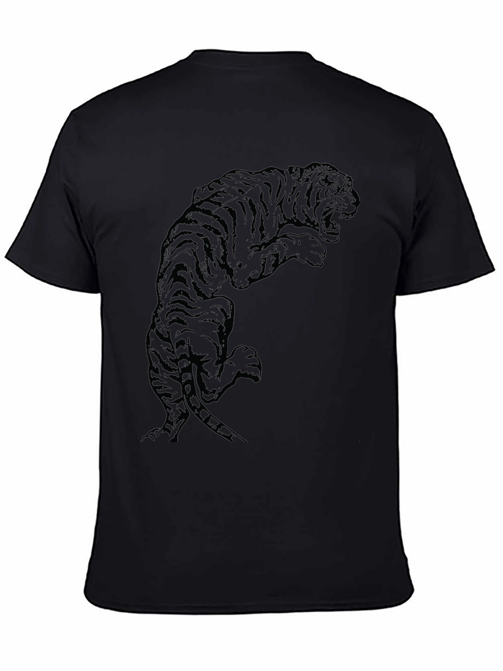 Black Tiger Graphic Tee - Bold Style