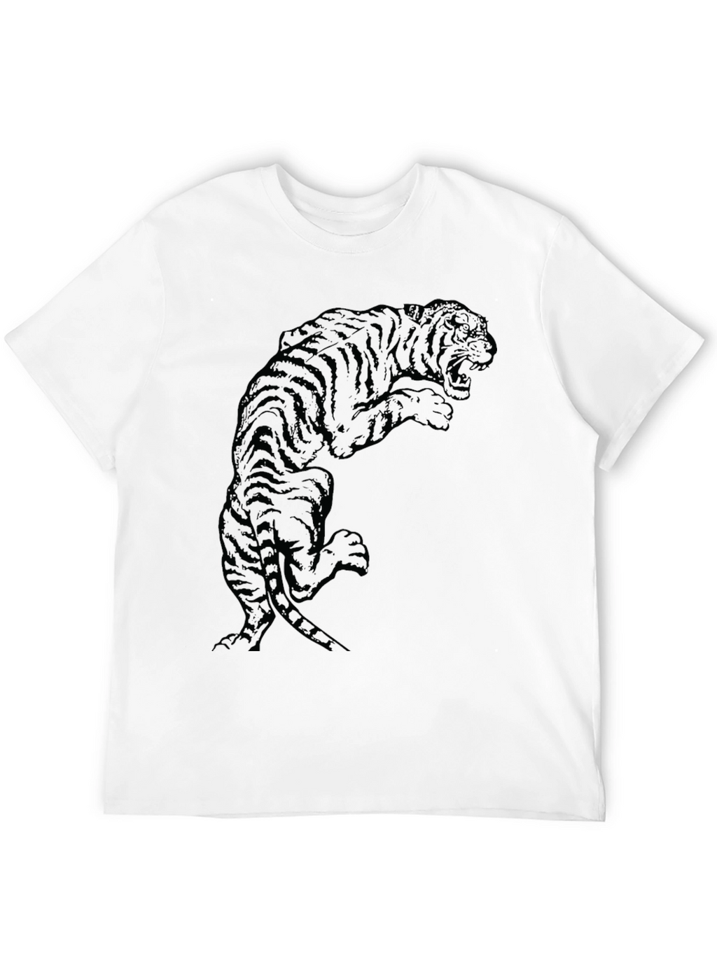 Black Tiger Graphic Tee - Bold Style