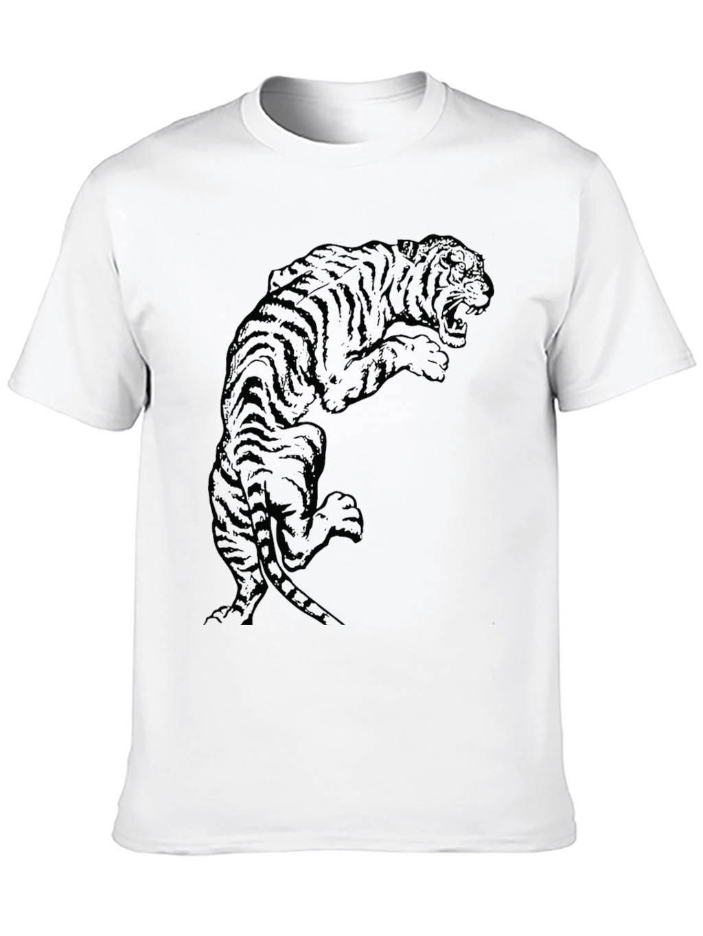 Black Tiger Graphic Tee - Bold Style