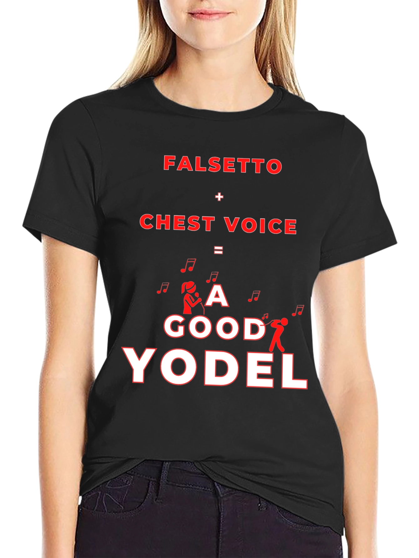 Funny Yodeling T-Shirt - Falsetto + Chest Voice