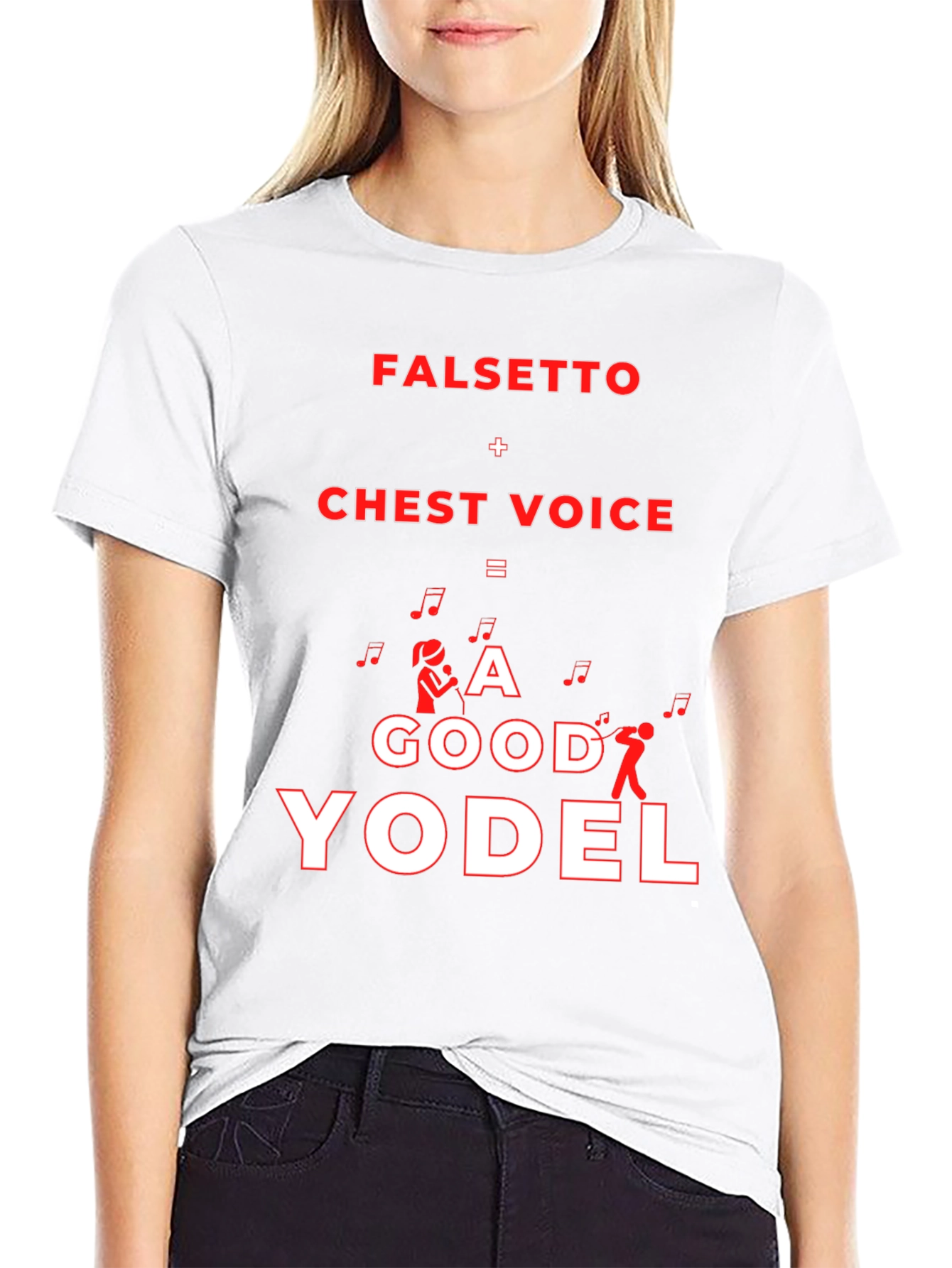Funny Yodeling T-Shirt - Falsetto + Chest Voice