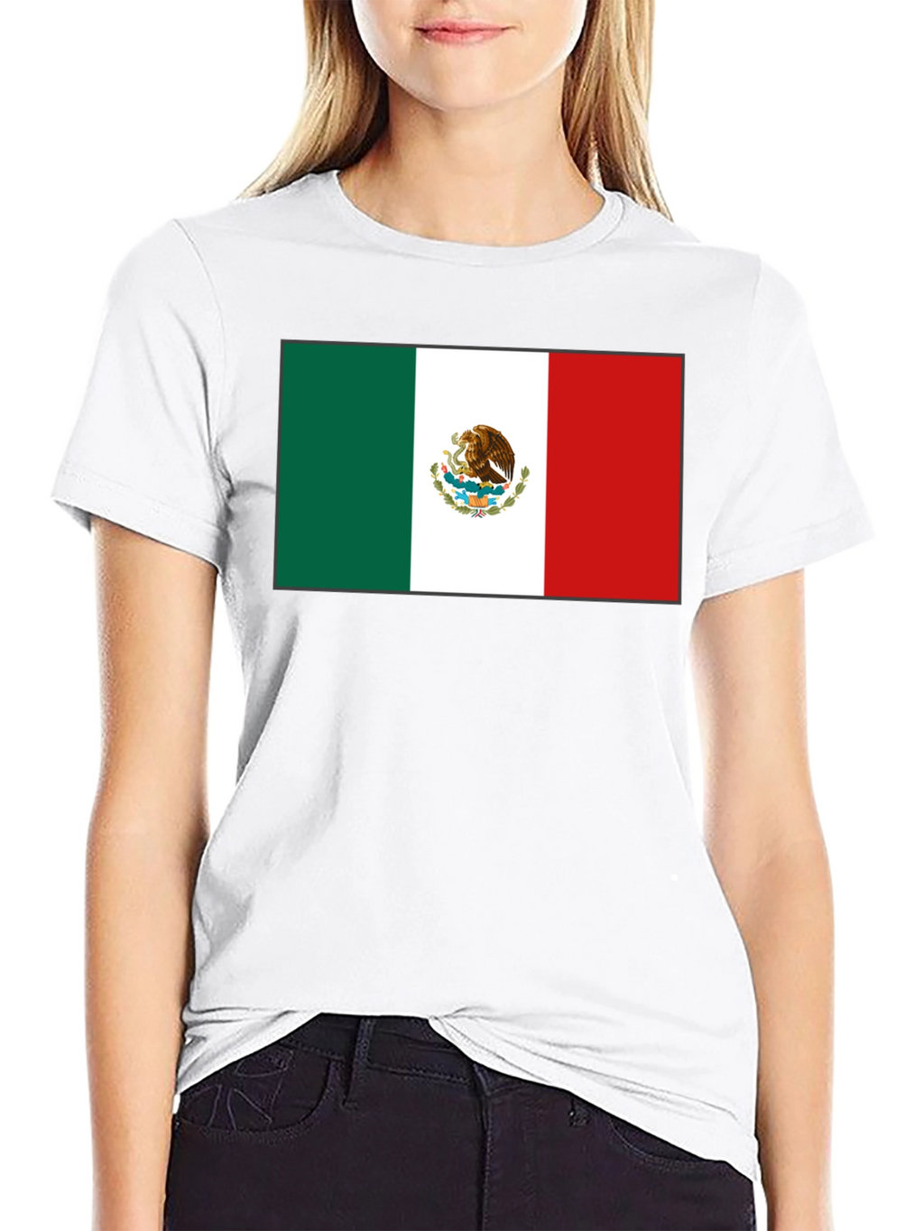 Mexico Flag T-Shirt - Black Graphic Tee