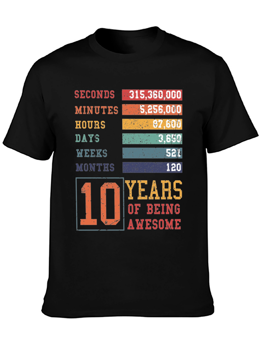 10 Years of Being Awesome T-Shirt