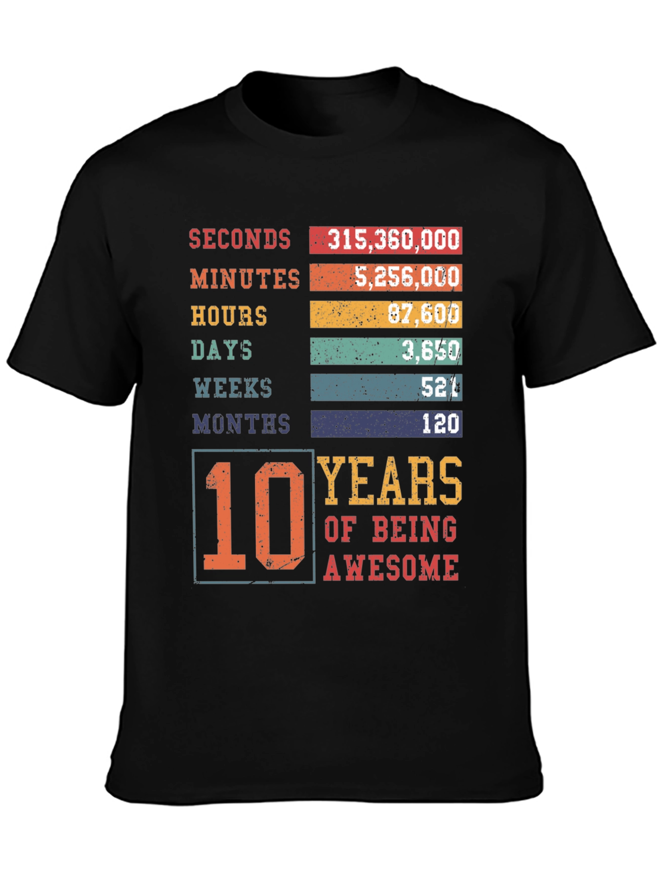 10 Years of Being Awesome T-Shirt