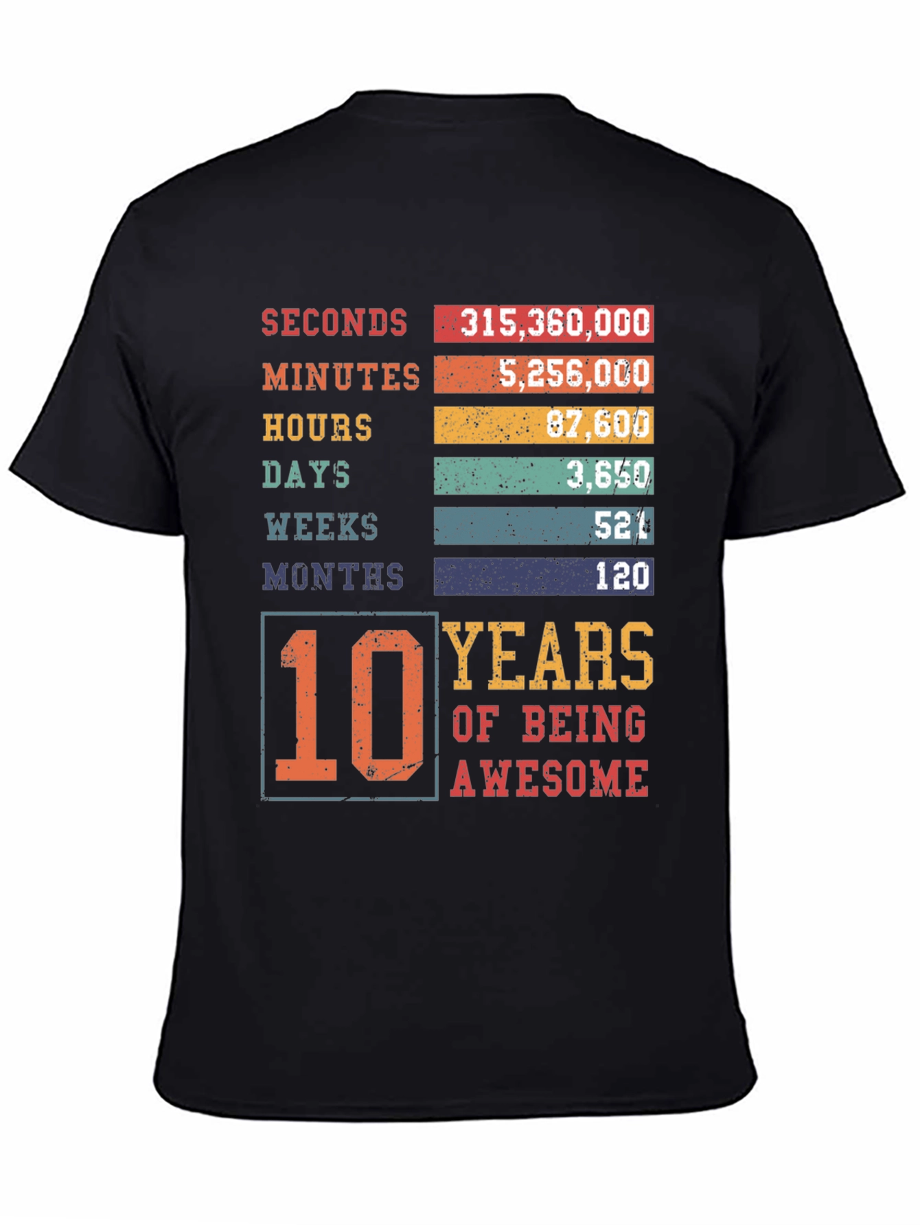 10 Years of Being Awesome T-Shirt
