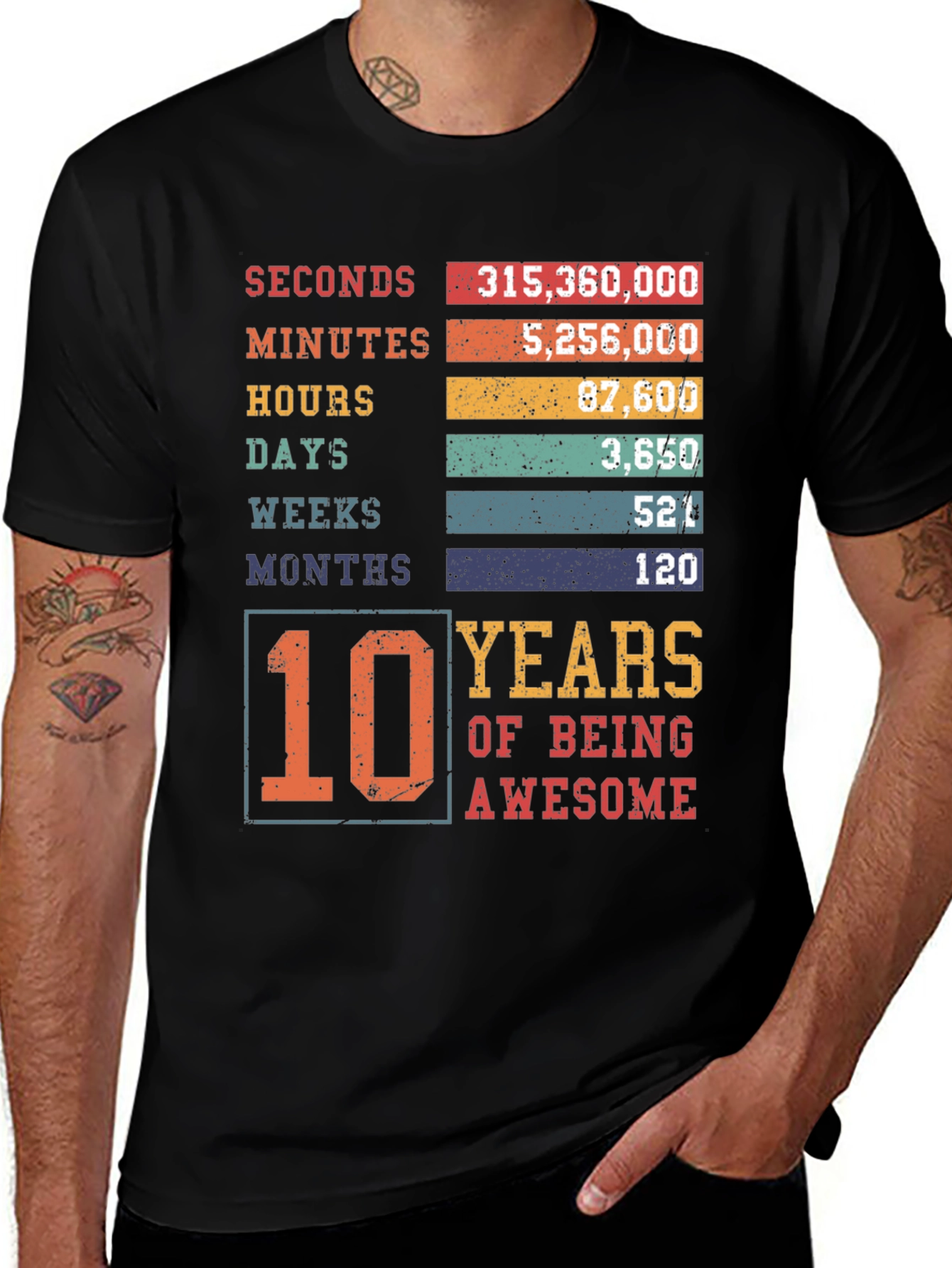 10 Years of Being Awesome T-Shirt