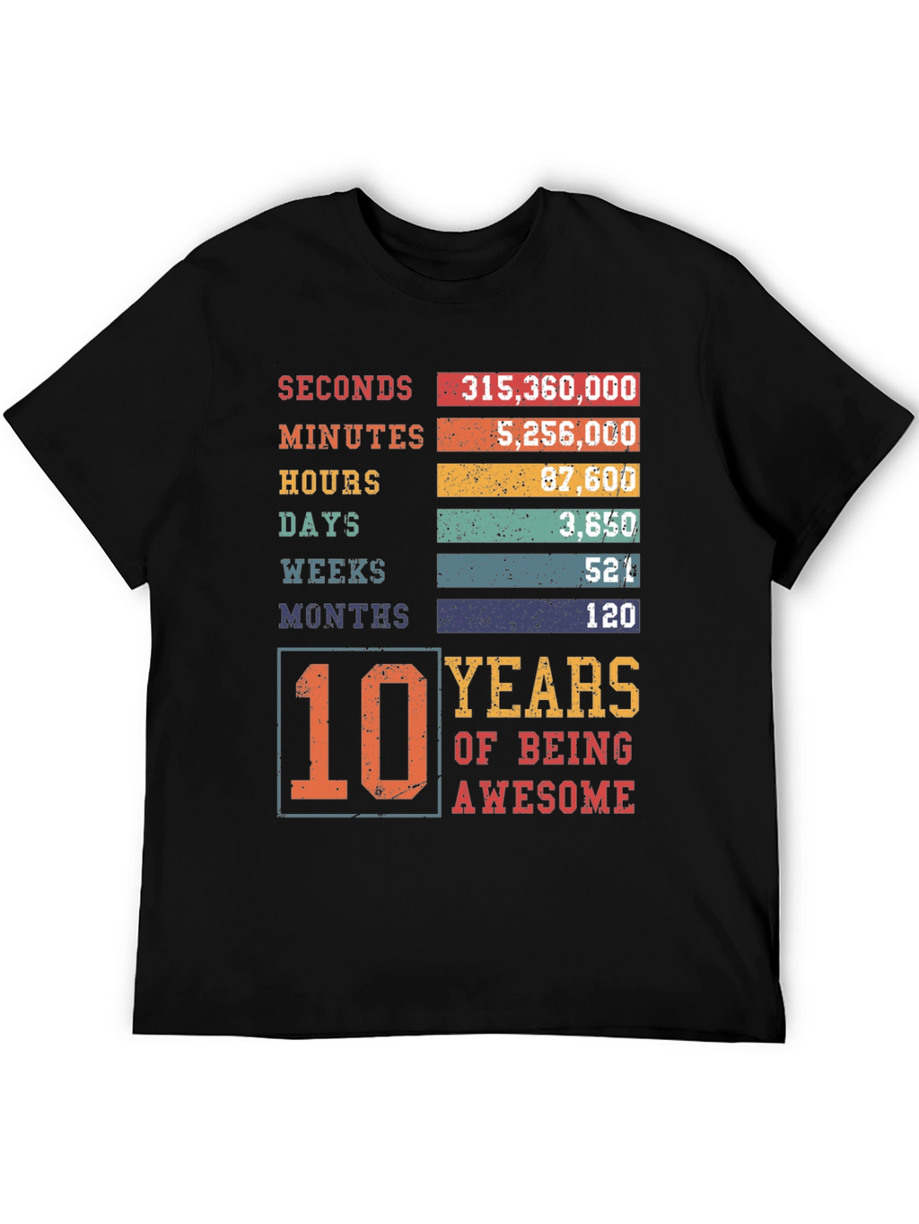 10 Years of Being Awesome T-Shirt