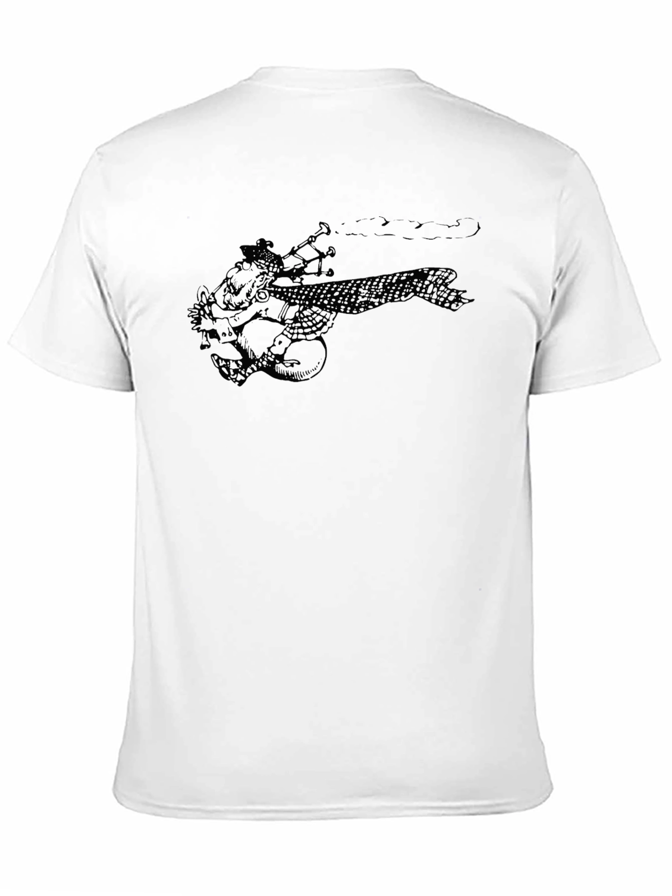 Bagpipe Player Graphic Tee - Unisex Black T-Shirt