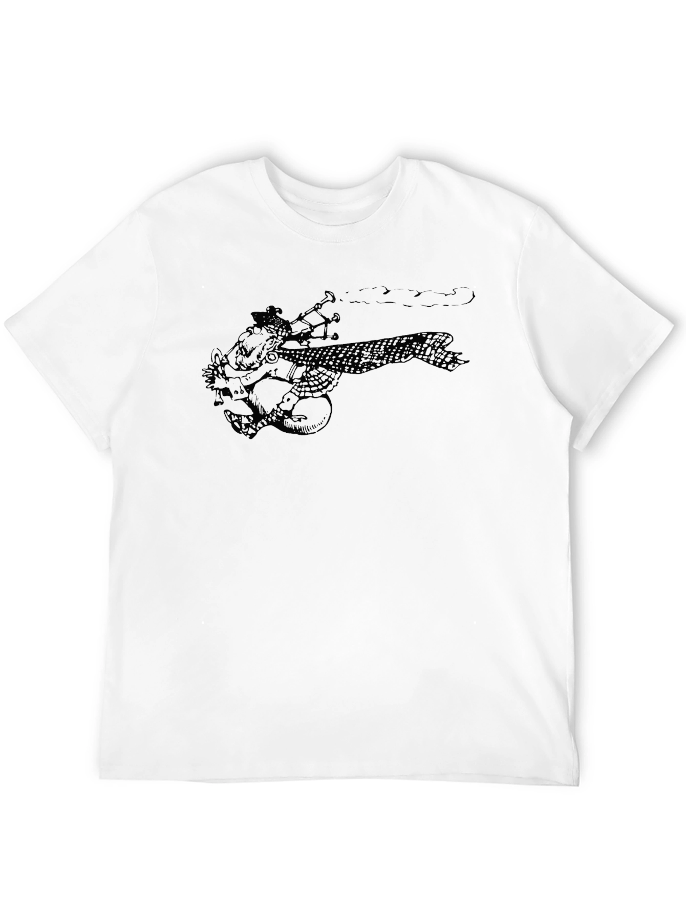 Bagpipe Player Graphic Tee - Unisex Black T-Shirt