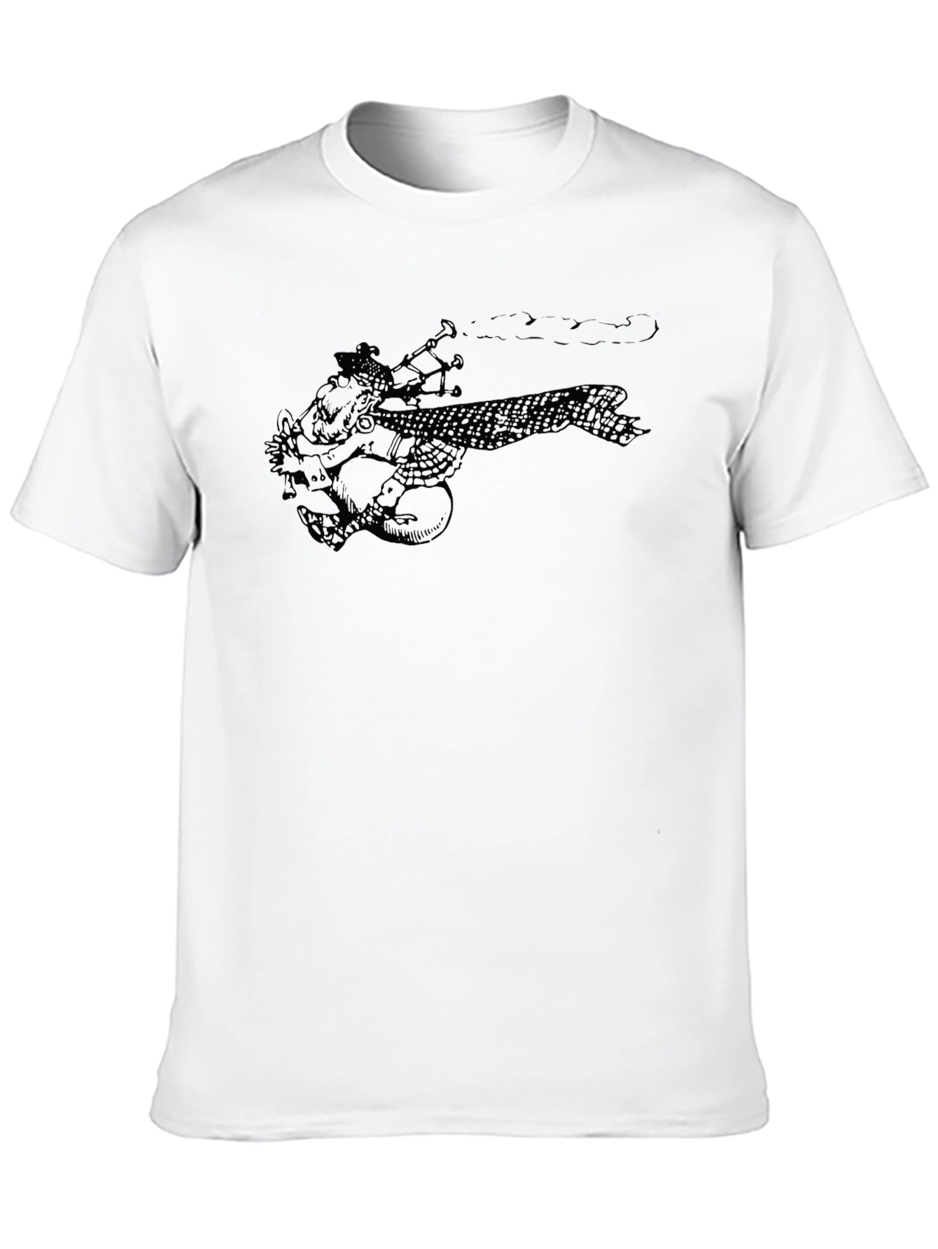Bagpipe Player Graphic Tee - Unisex Black T-Shirt