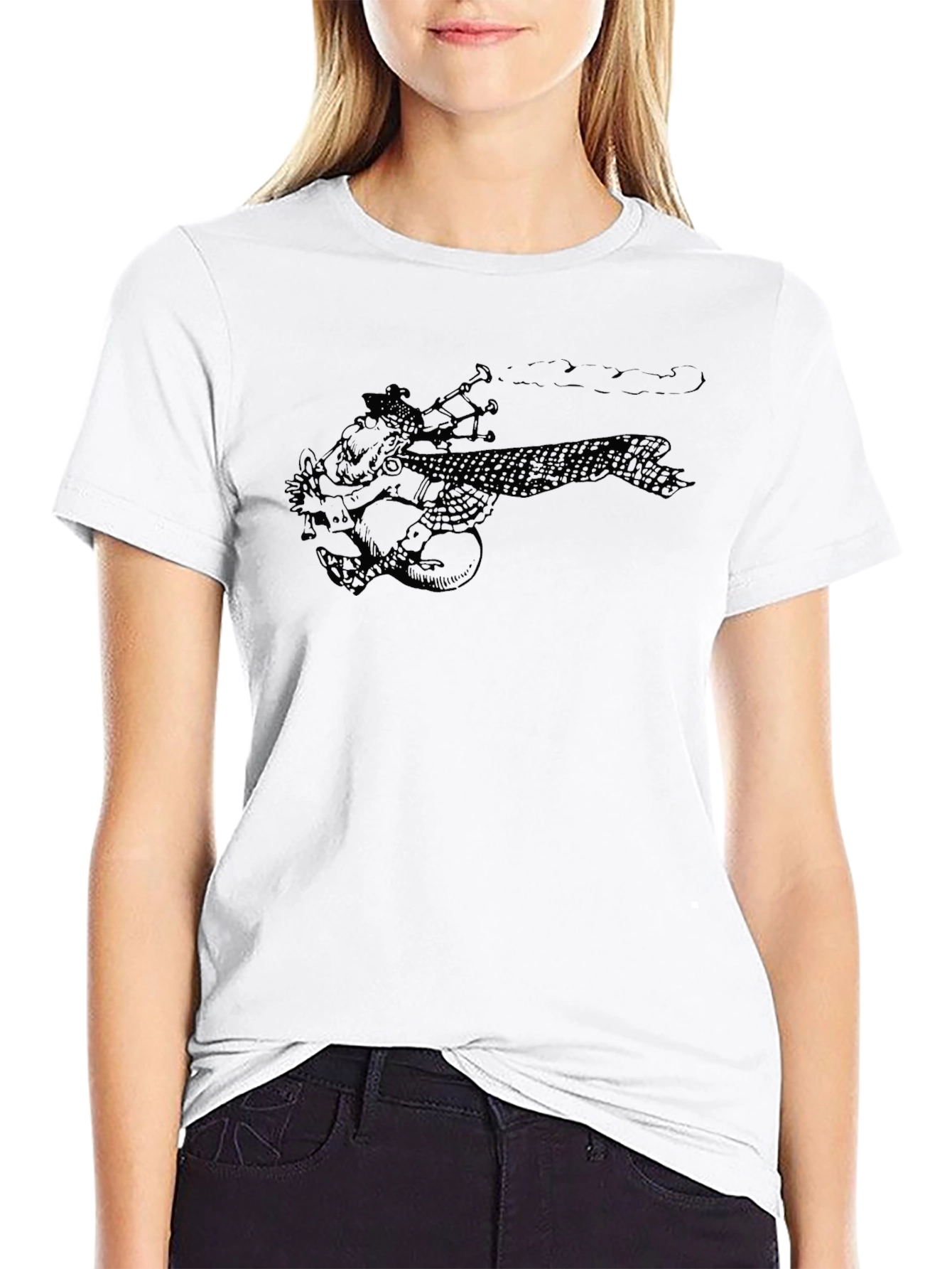 Bagpipe Player Graphic Tee - Unisex Black T-Shirt