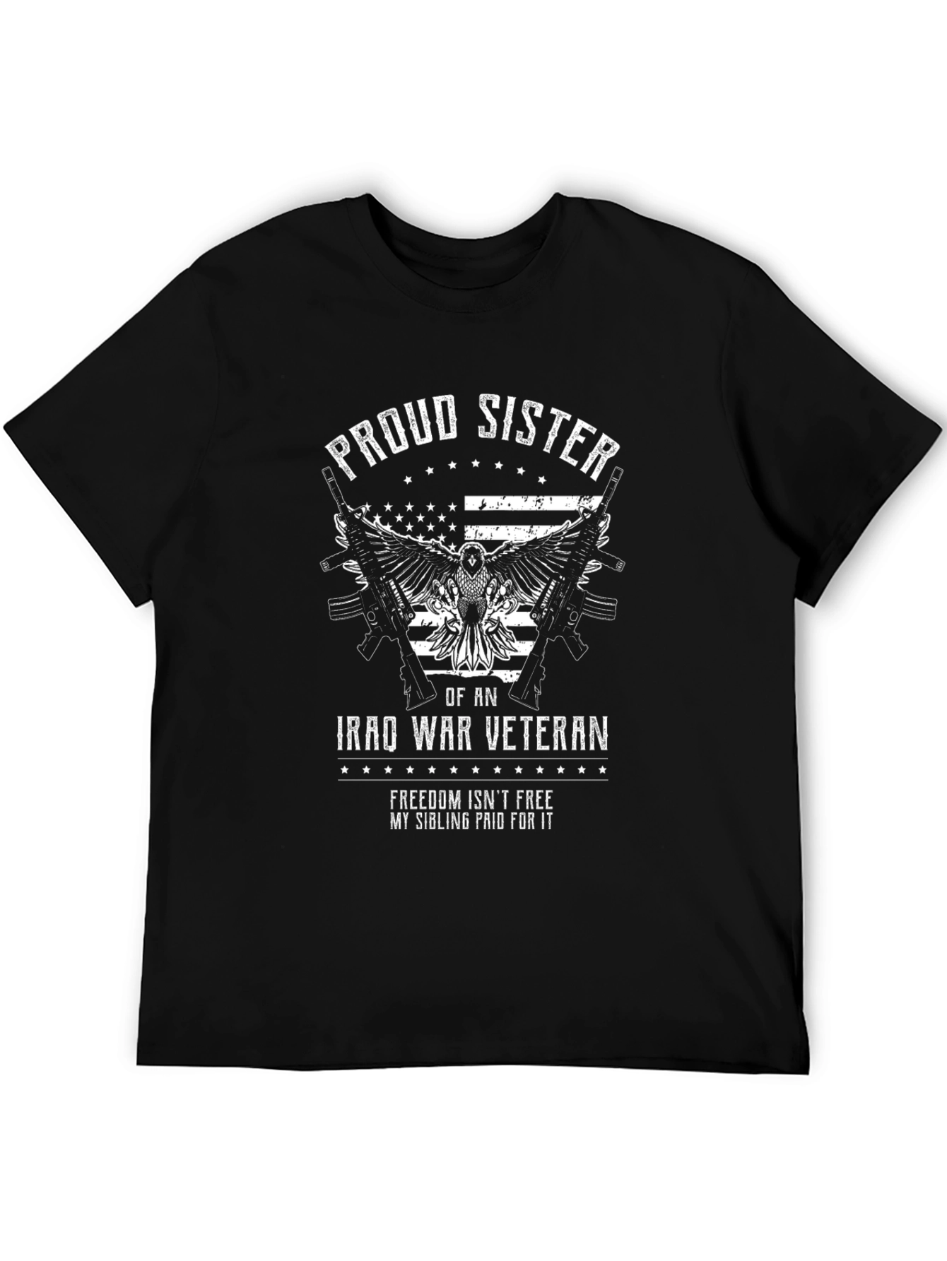 Proud Sister Iraq War Veteran Graphic T-Shirt