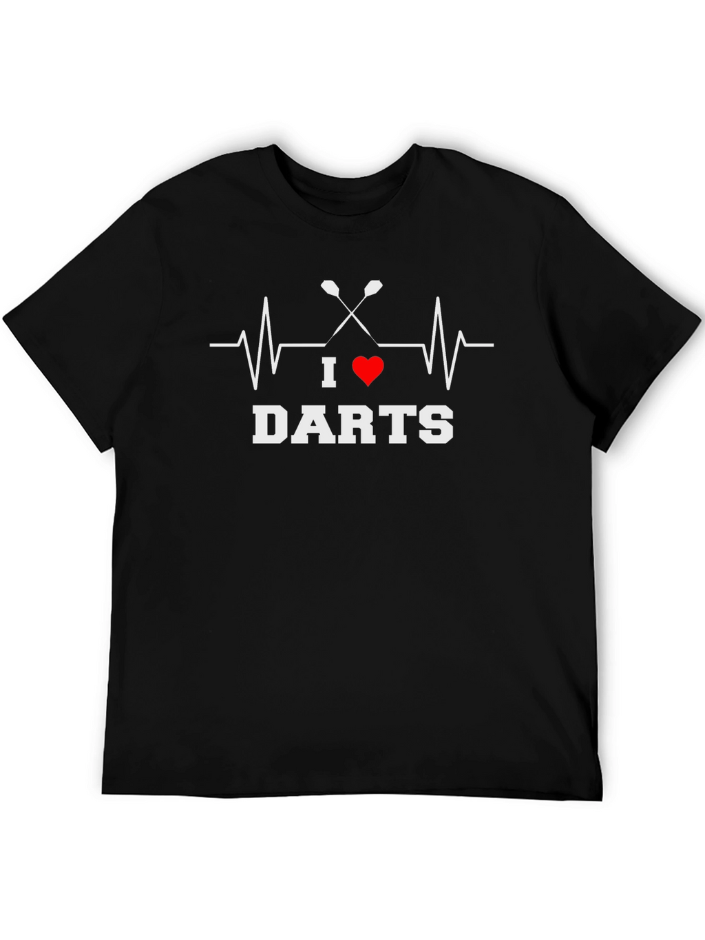 I Heart Darts Black T-Shirt - Game Night