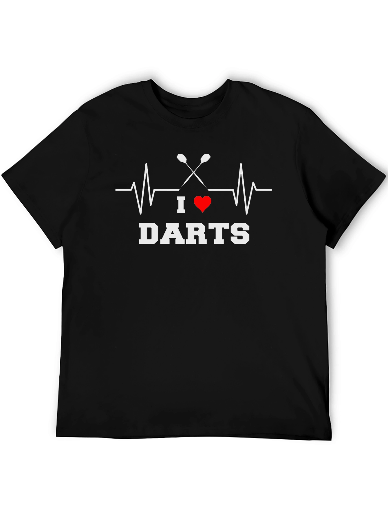 I Heart Darts Black T-Shirt - Game Night