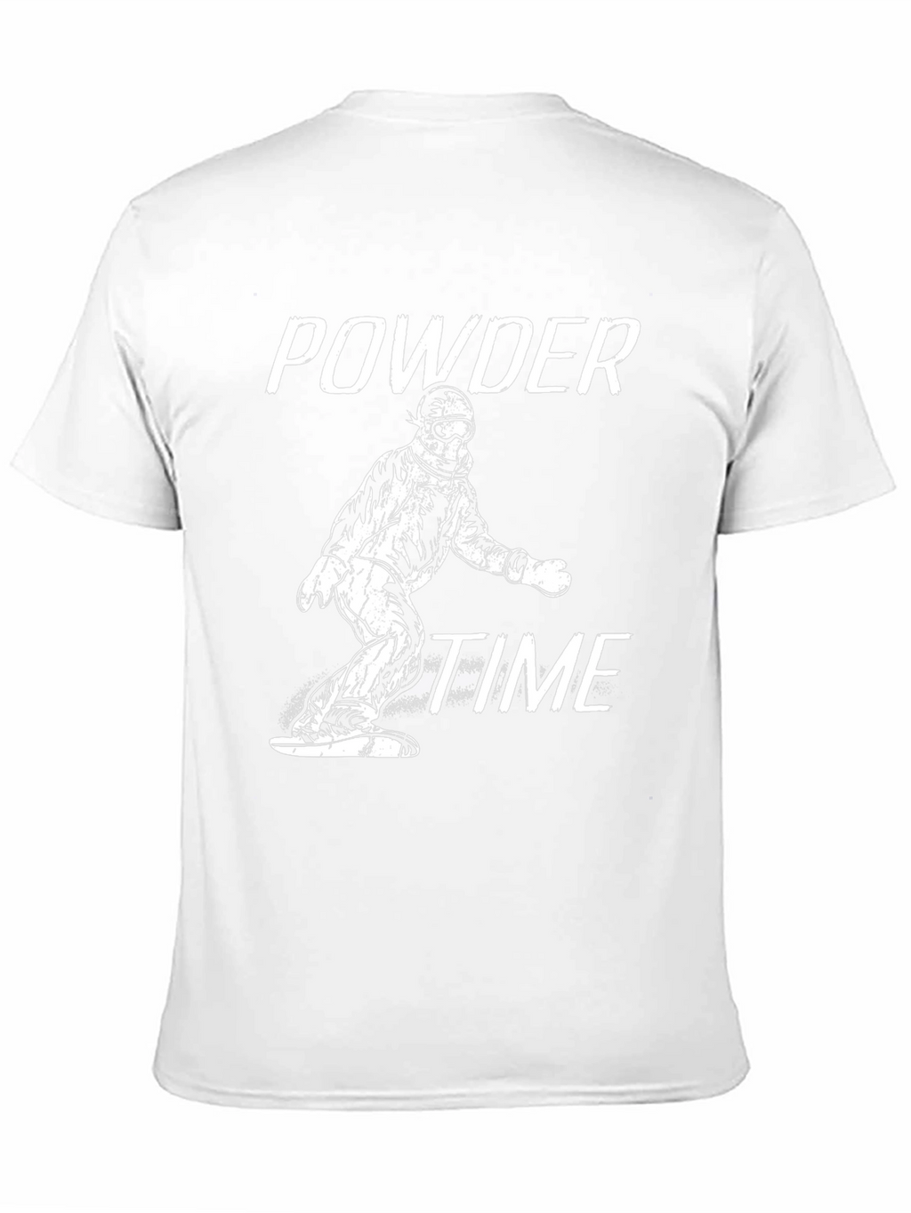 Powder Time Snowboard T-Shirt - Black Graphic Tee