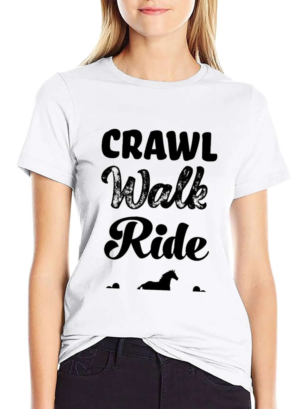 Crawl Walk Ride Horse Lover T-Shirt
