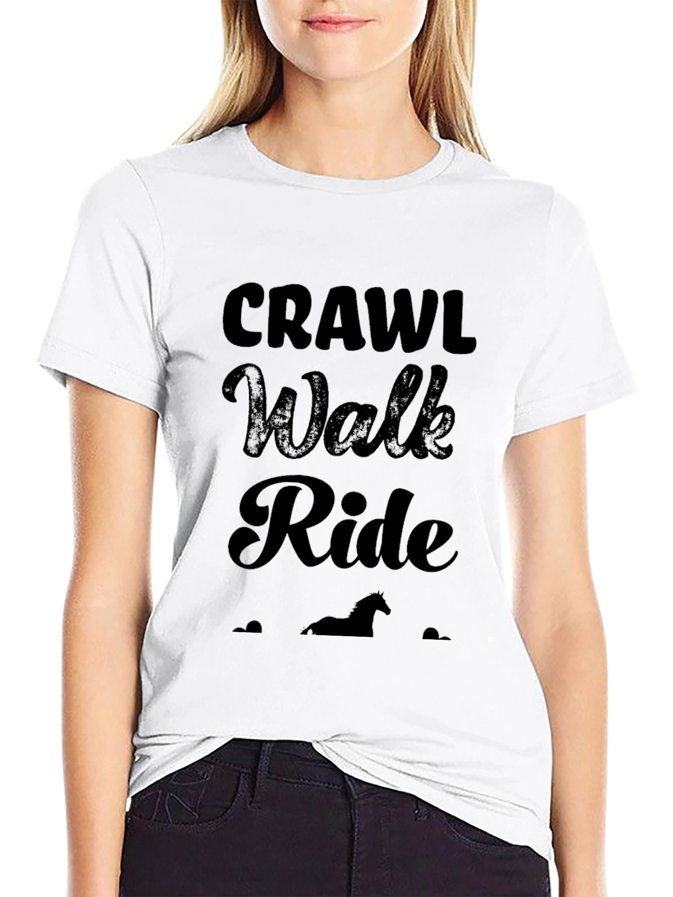Crawl Walk Ride Horse Lover T-Shirt