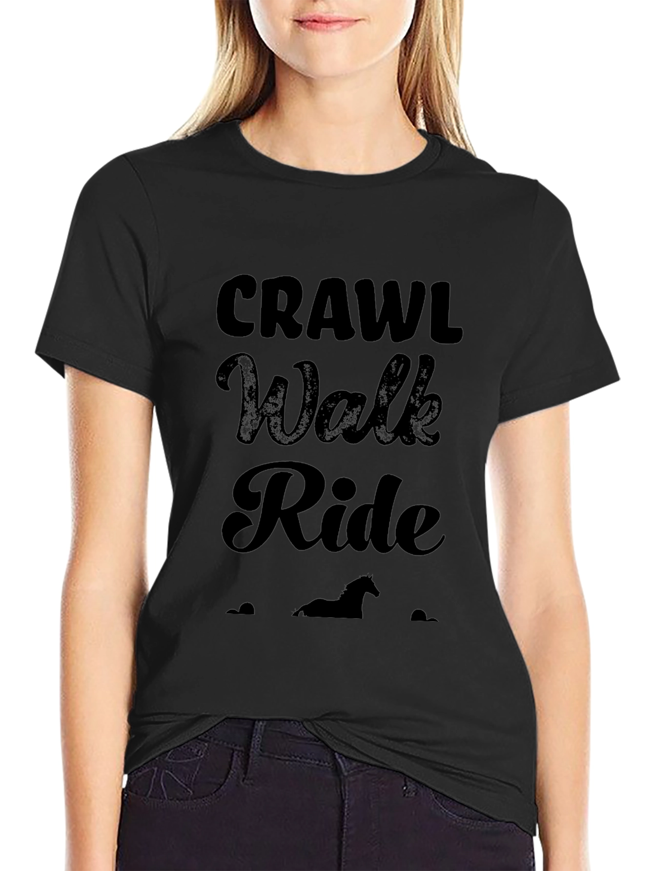 Crawl Walk Ride Horse Lover T-Shirt