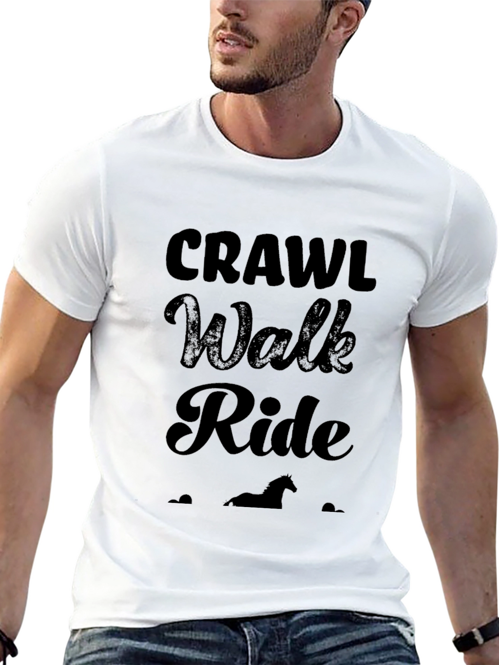 Crawl Walk Ride Horse Lover T-Shirt