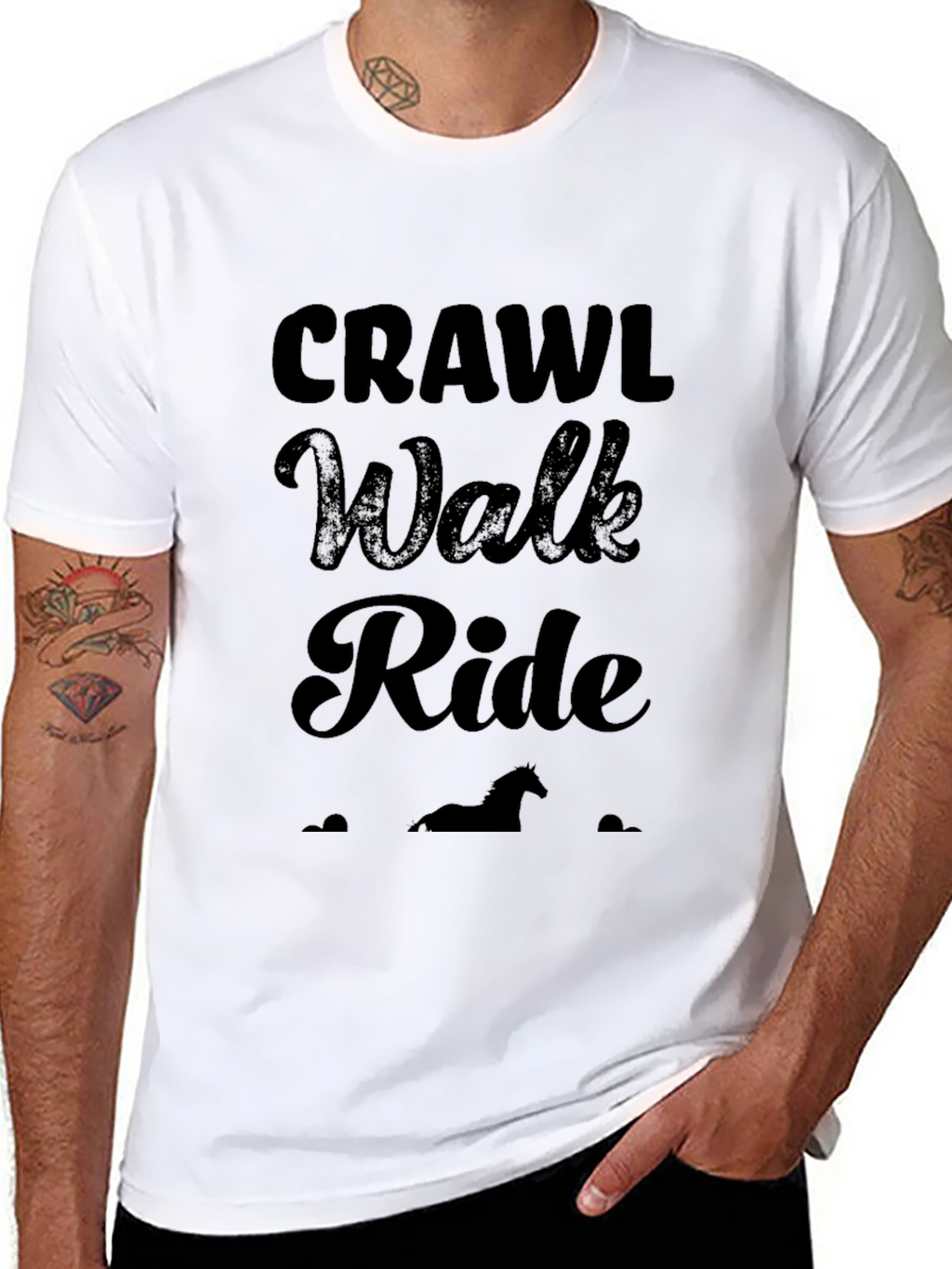 Crawl Walk Ride Horse Lover T-Shirt