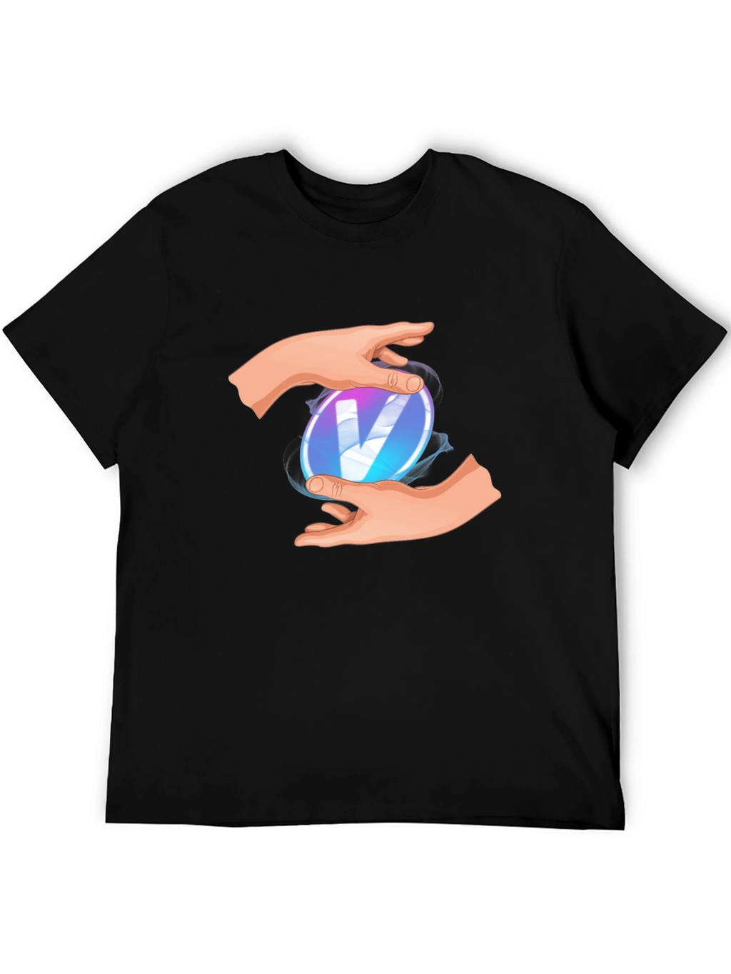 Mystic V Black Tee