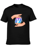 Mystic V Black Tee