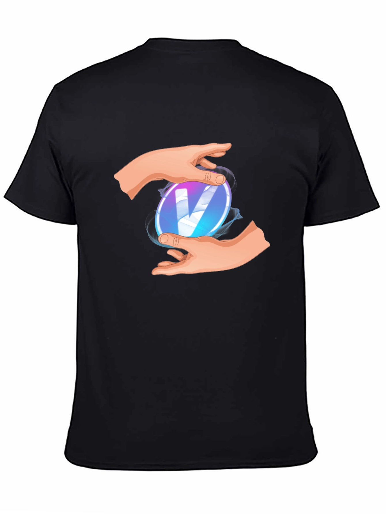 Mystic V Black Tee