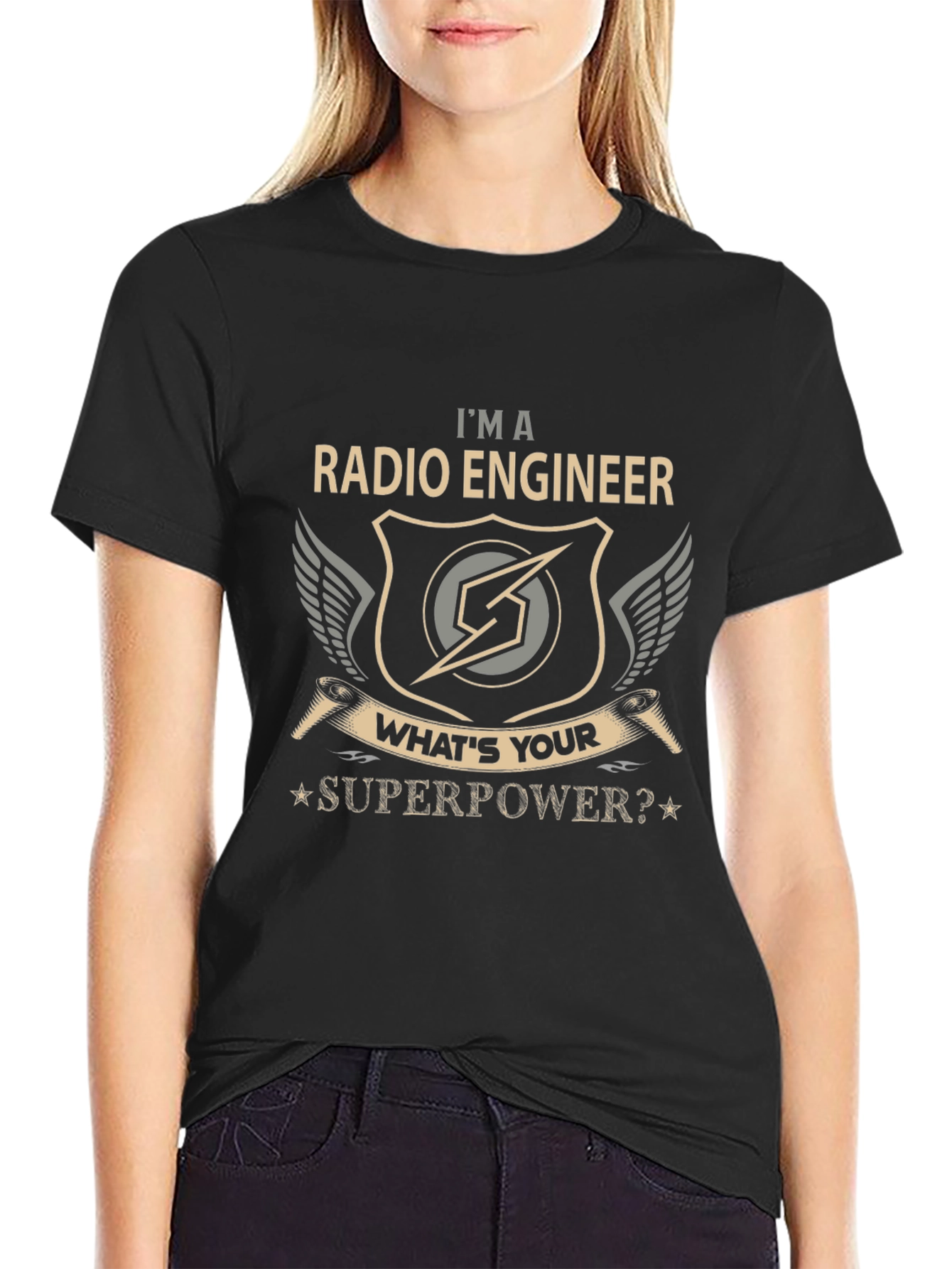 Radio Engineer Superpower Graphic T-Shirt