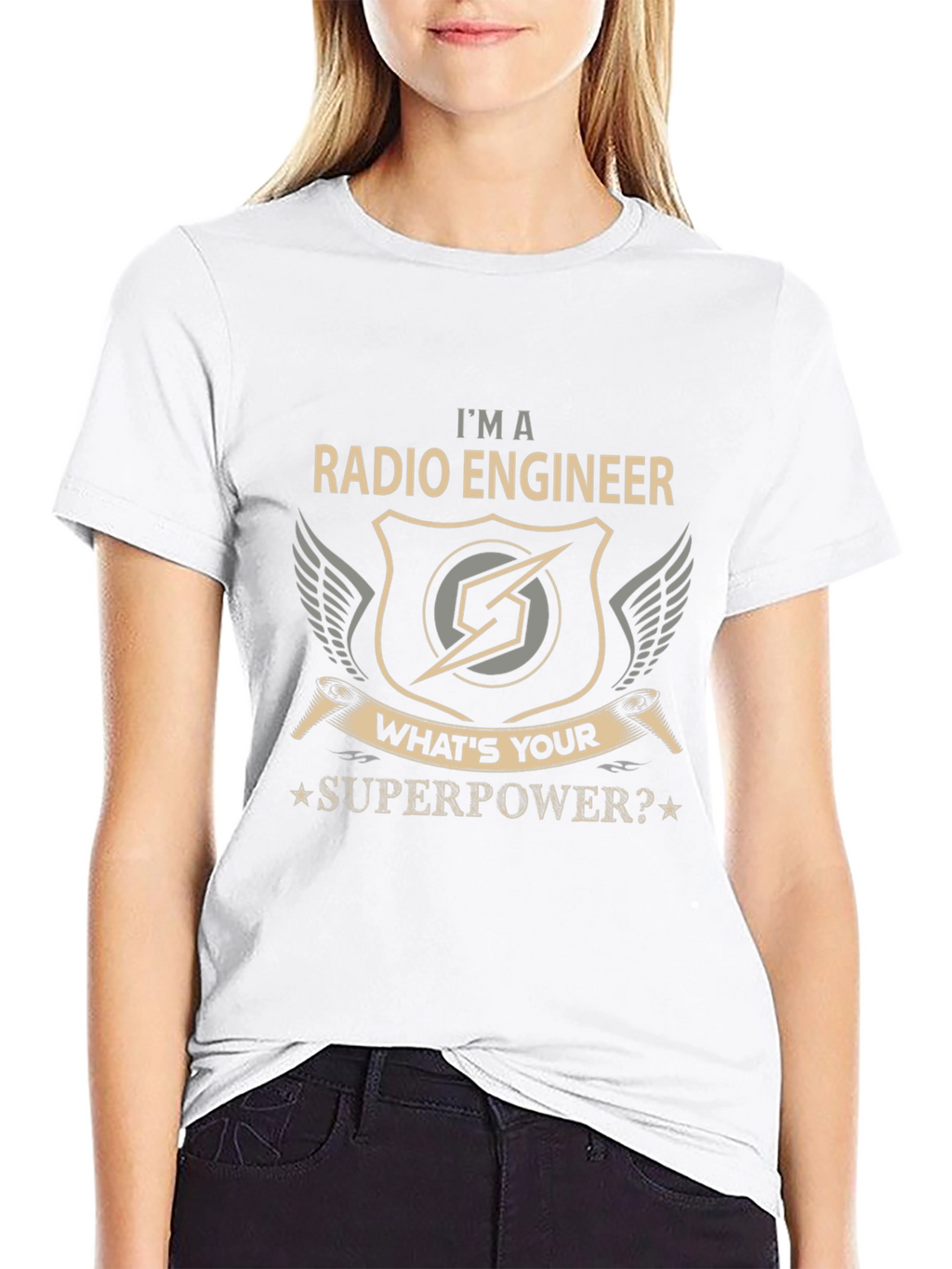 Radio Engineer Superpower Graphic T-Shirt