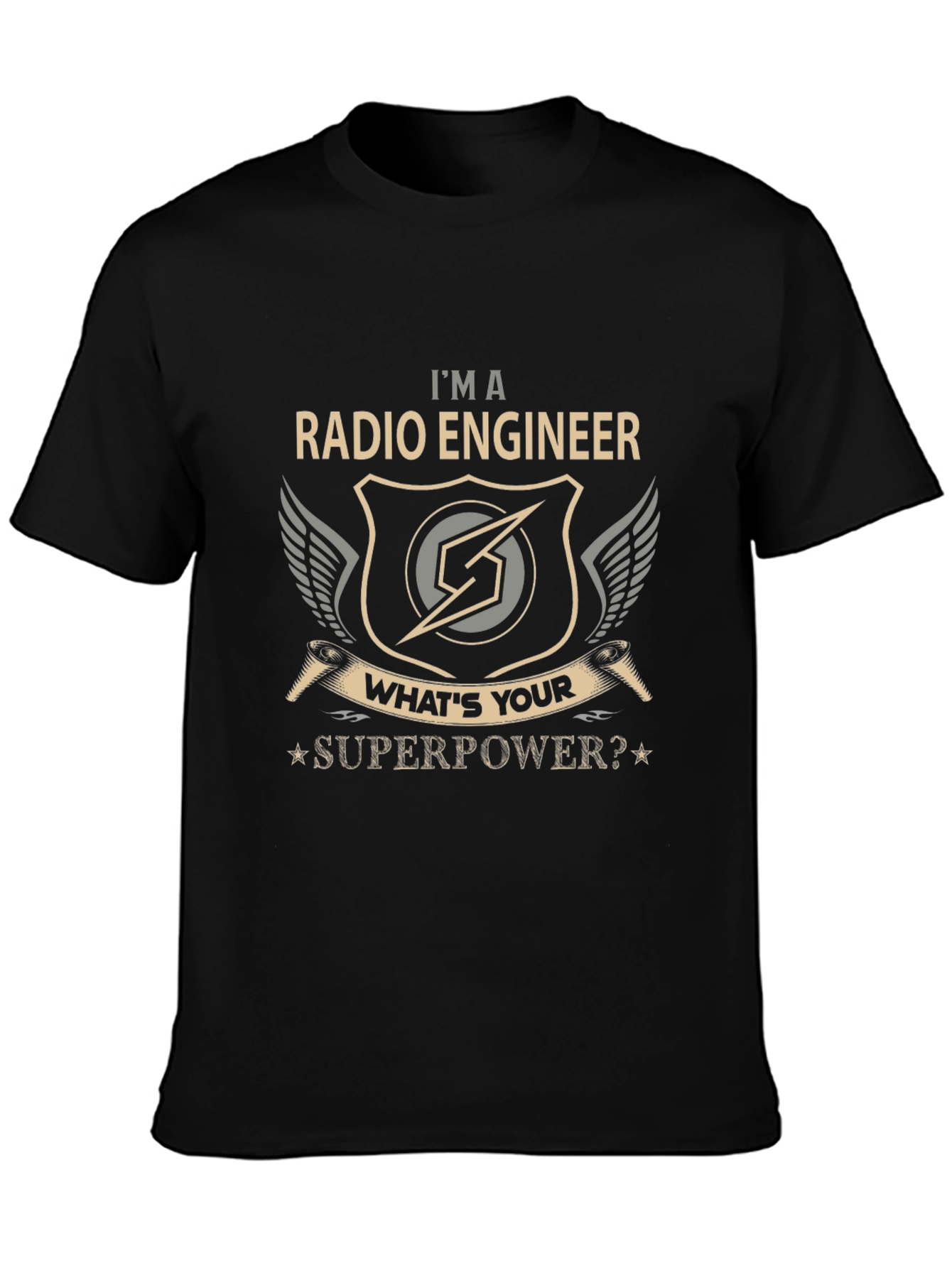 Radio Engineer Superpower Graphic T-Shirt