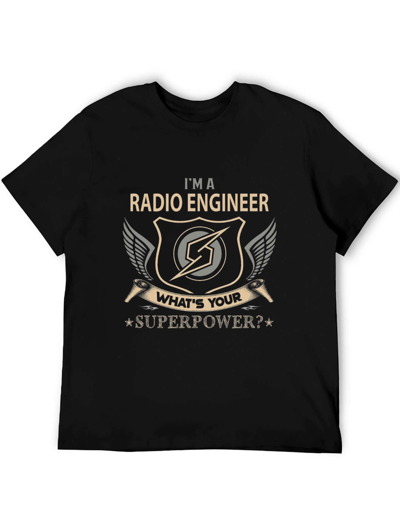 Radio Engineer Superpower Graphic T-Shirt