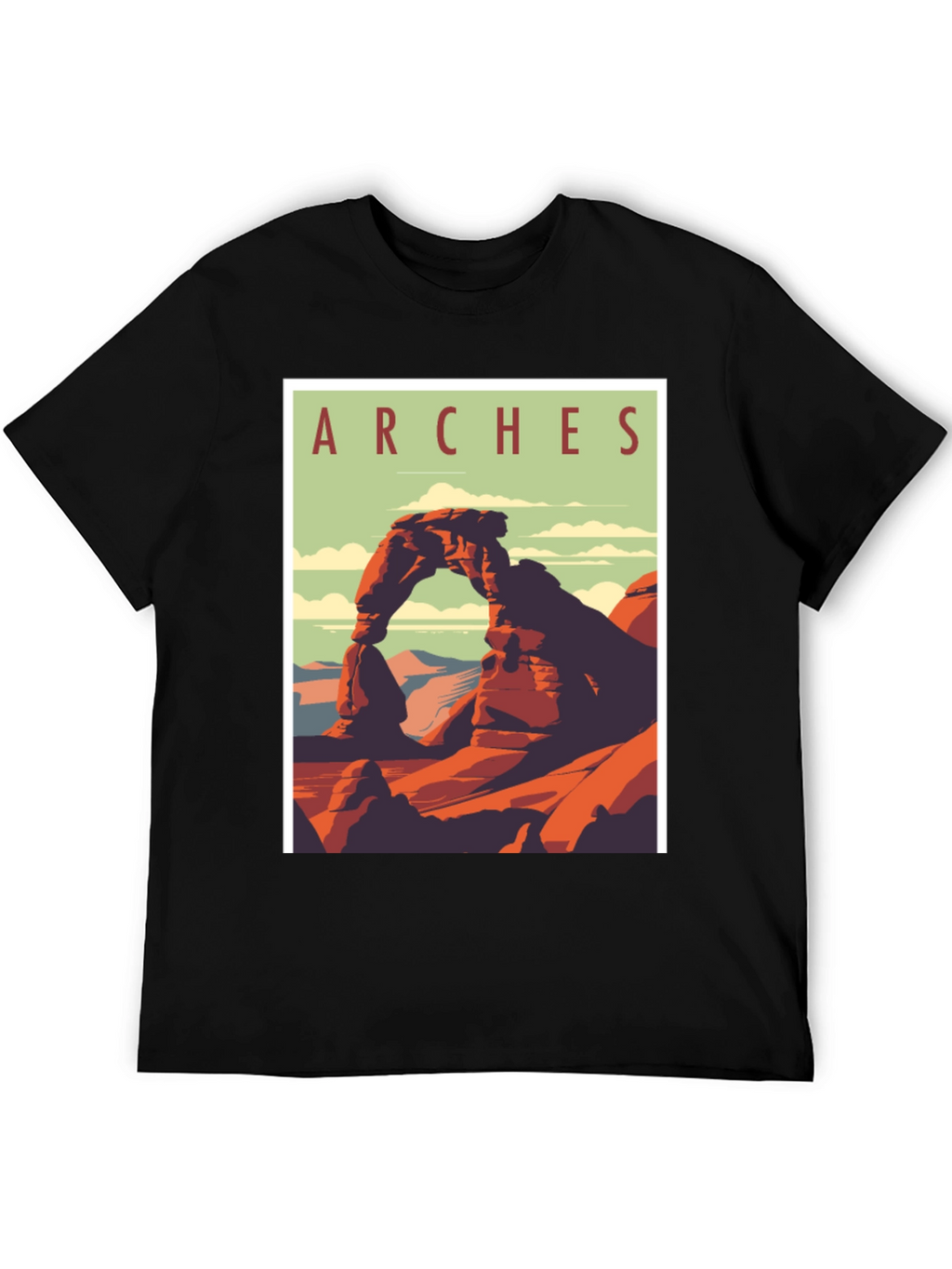Arches National Park Graphic Tee - Retro Travel T-Shirt
