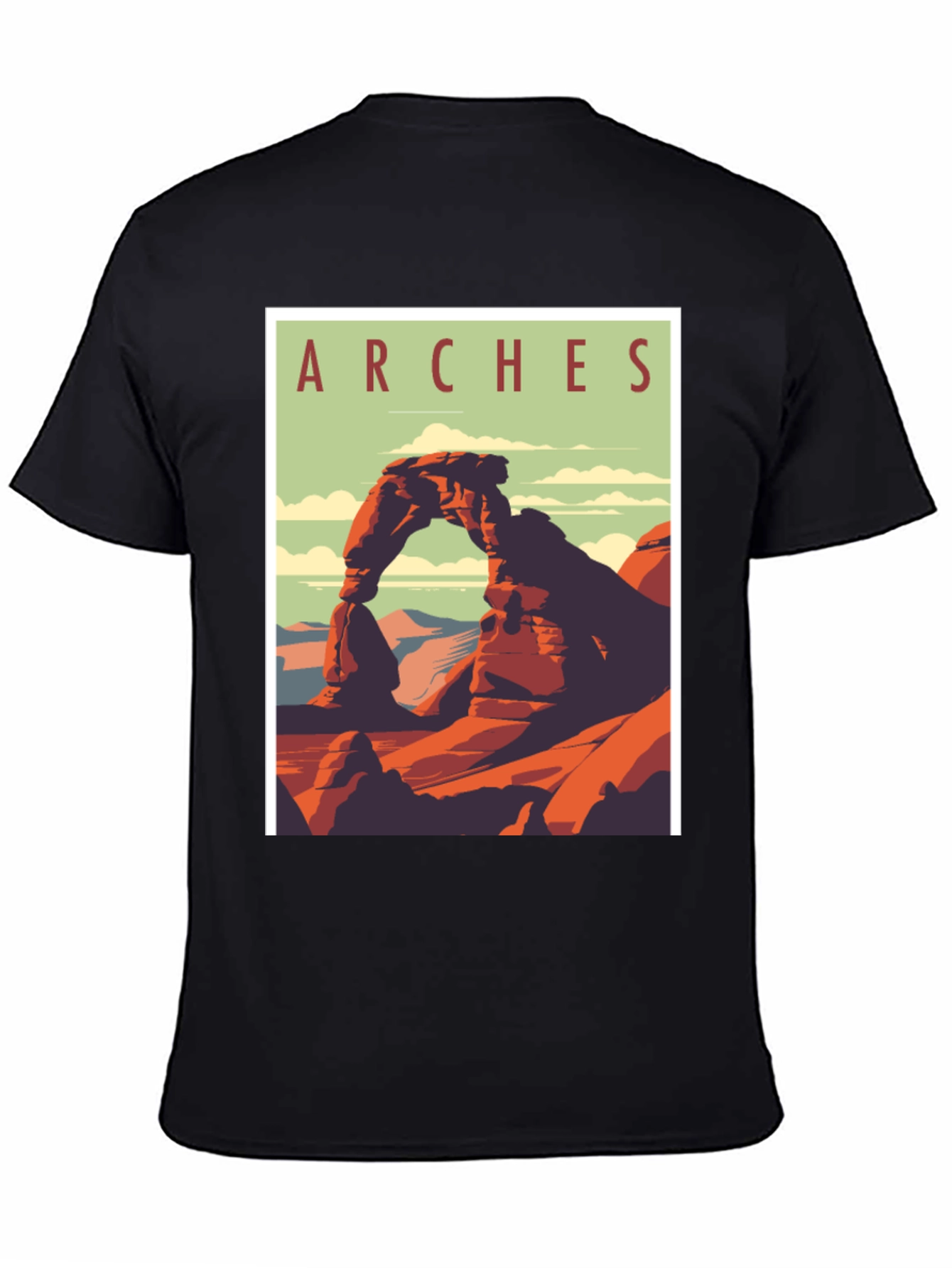 Arches National Park Graphic Tee - Retro Travel T-Shirt