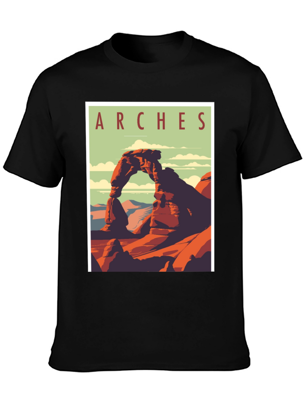Arches National Park Graphic Tee - Retro Travel T-Shirt
