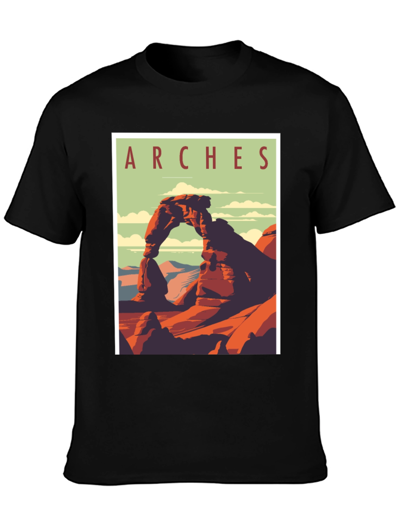 Arches National Park Graphic Tee - Retro Travel T-Shirt