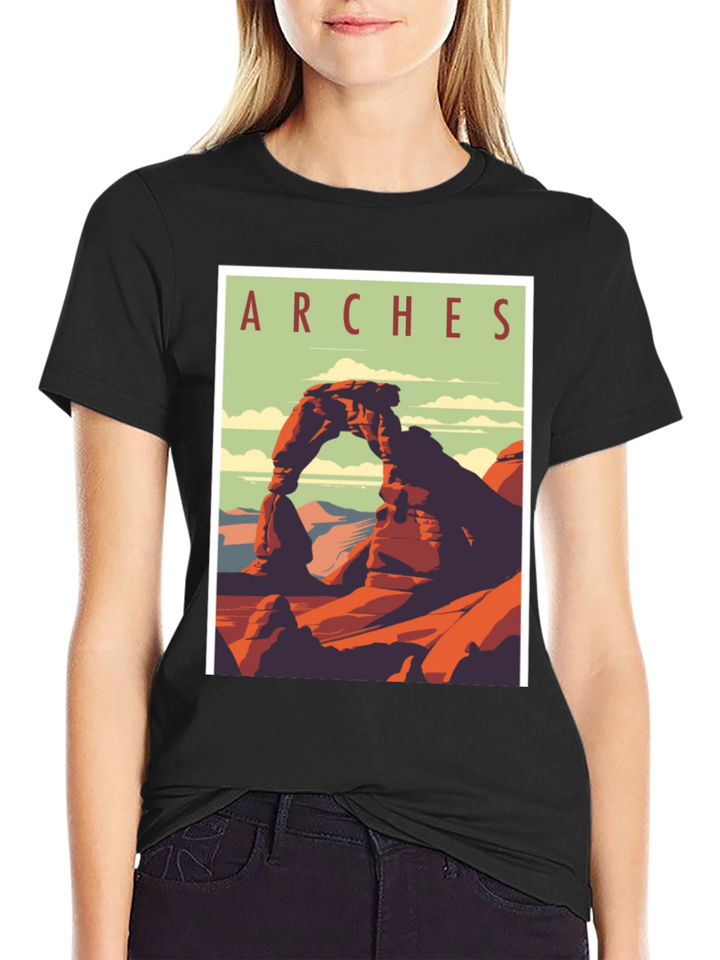 Arches National Park Graphic Tee - Retro Travel T-Shirt