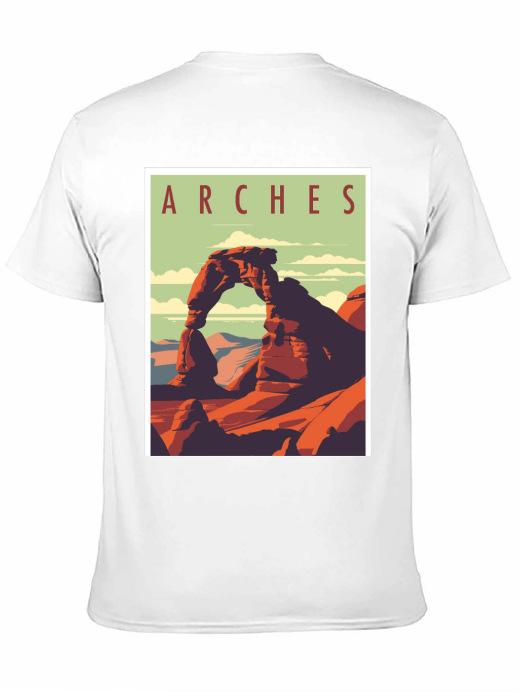 Arches National Park Graphic Tee - Retro Travel T-Shirt