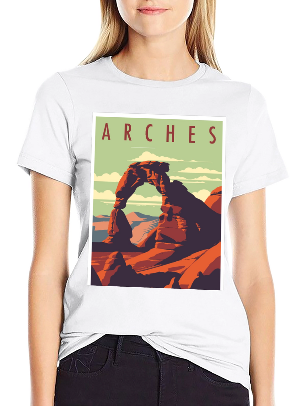 Arches National Park Graphic Tee - Retro Travel T-Shirt