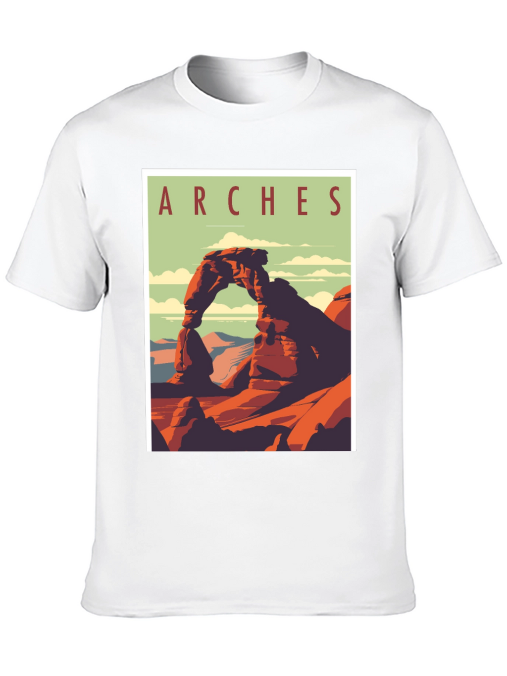 Arches National Park Graphic Tee - Retro Travel T-Shirt