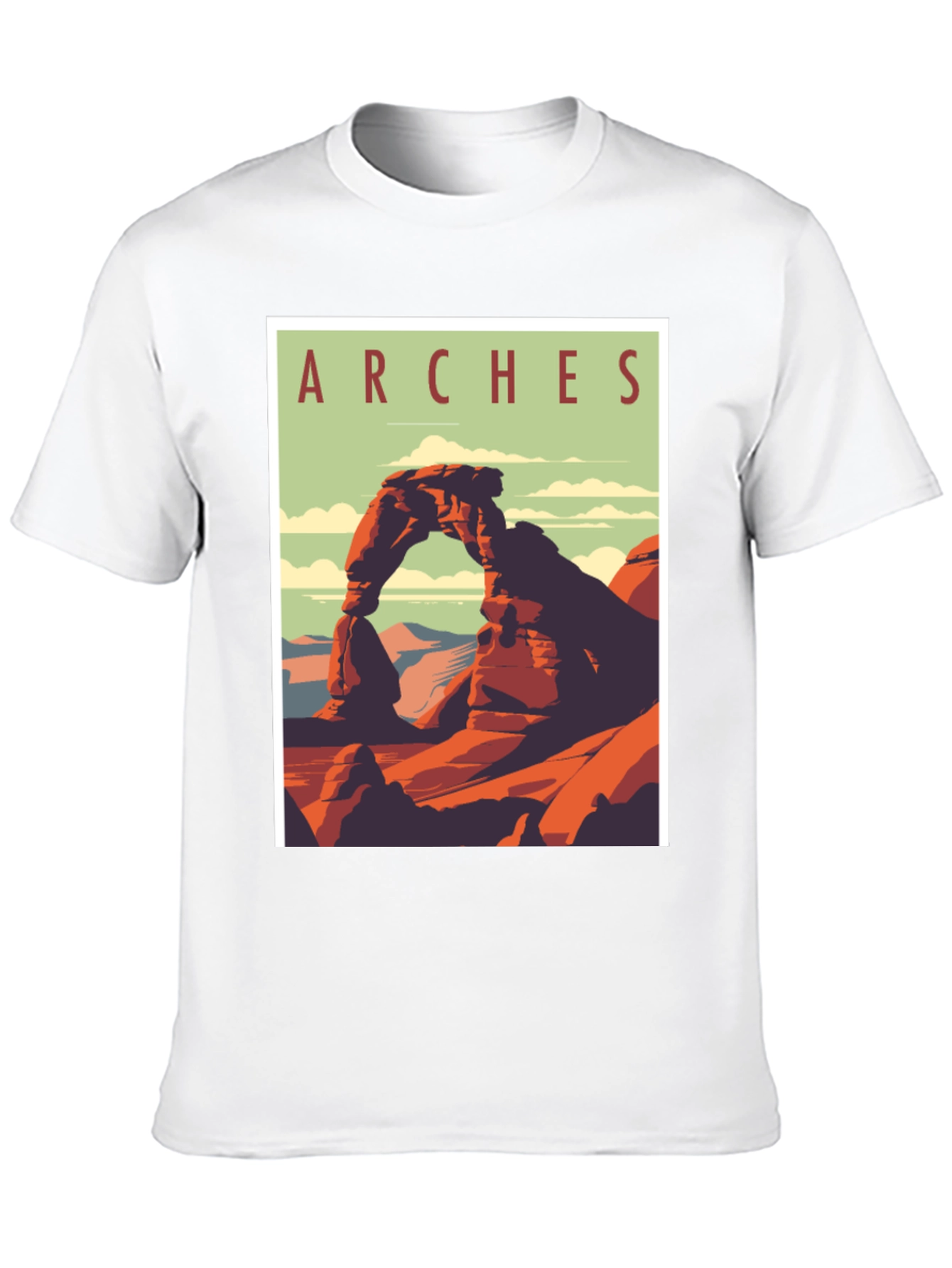 Arches National Park Graphic Tee - Retro Travel T-Shirt