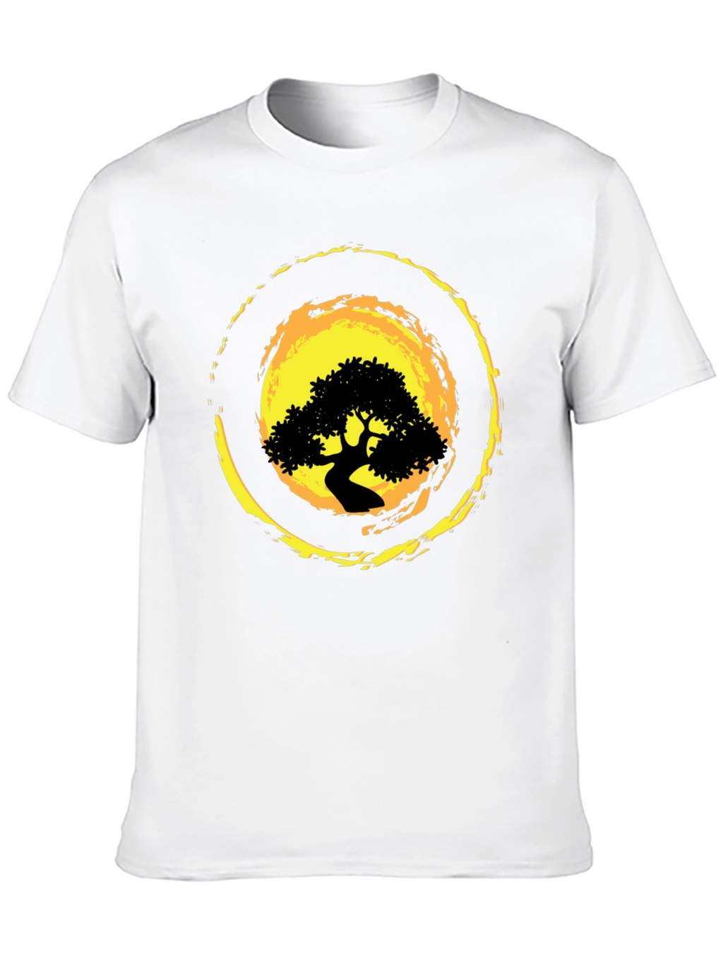 Bonsai Tree Graphic Black T-Shirt
