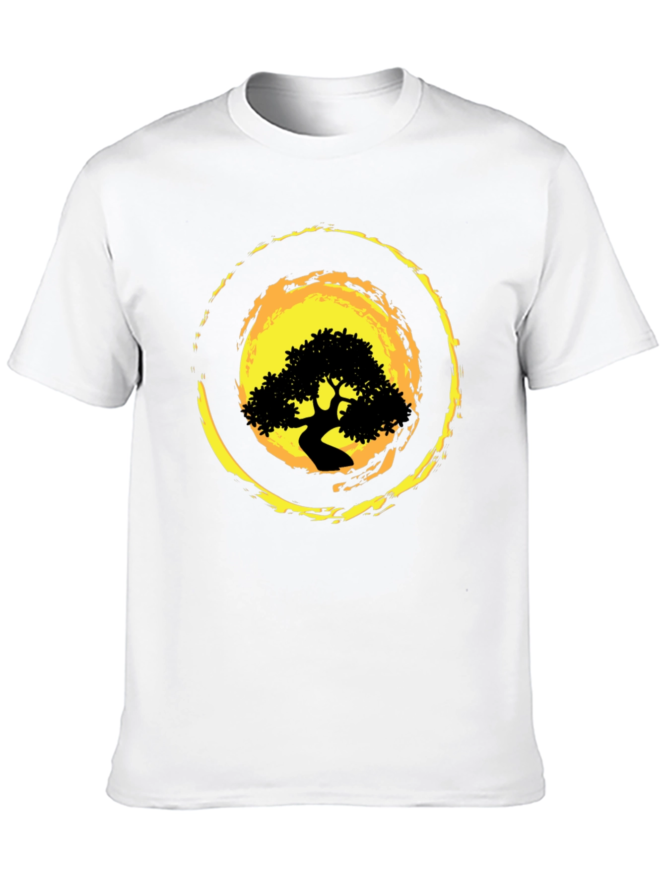 Bonsai Tree Graphic Black T-Shirt