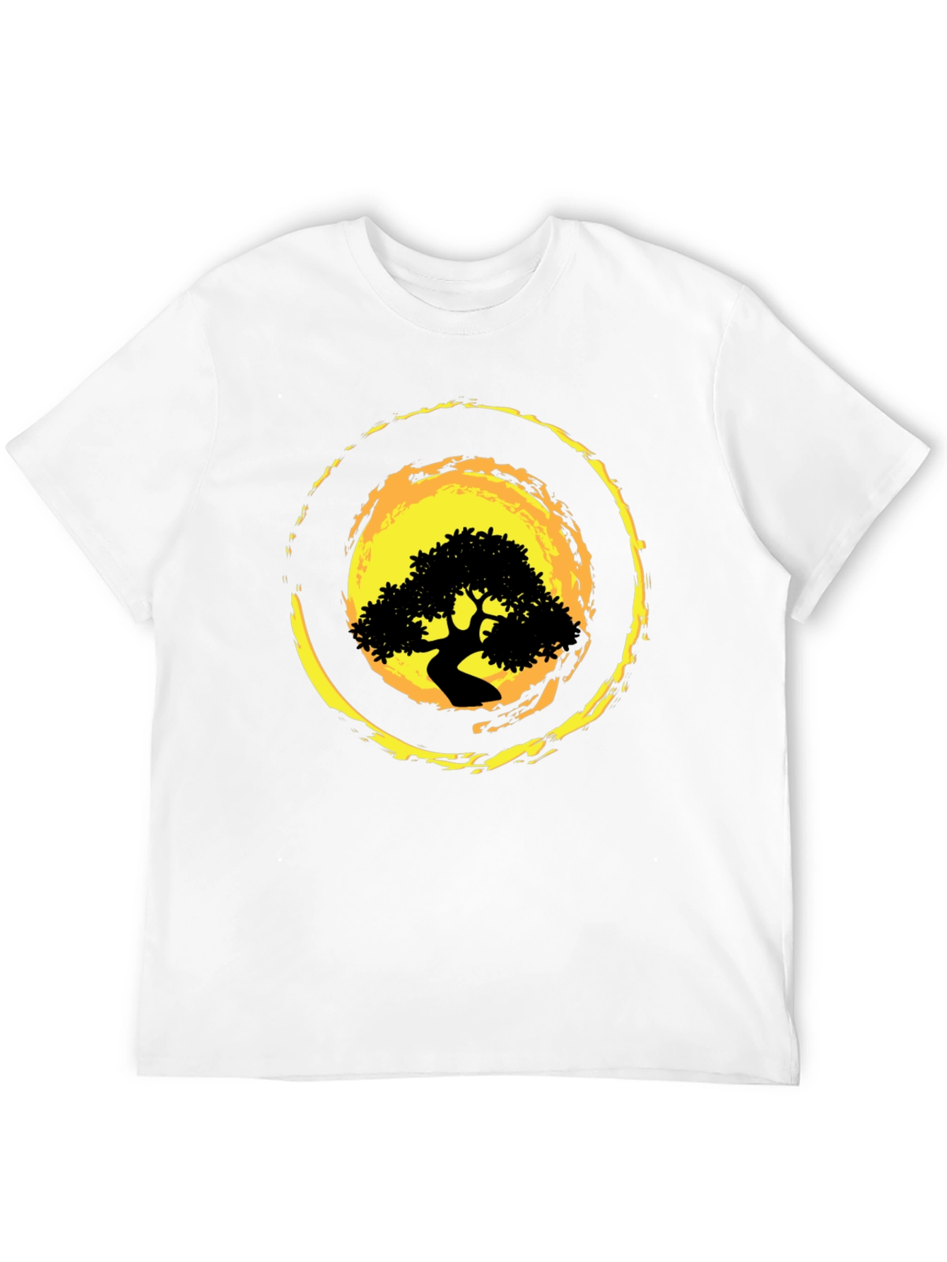 Bonsai Tree Graphic Black T-Shirt