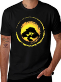 Bonsai Tree Graphic Black T-Shirt