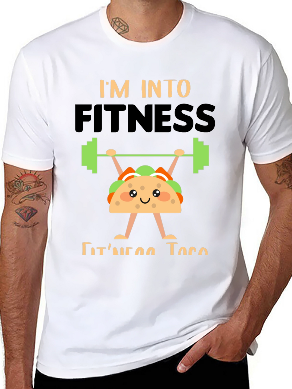 Fitness Taco Graphic Tee - Black