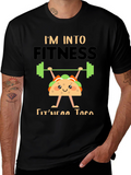 Fitness Taco Graphic Tee - Black